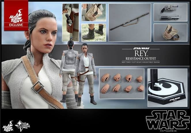 Hot Toys MMS377 Star Wars The Force Awakens Rey Resistance Outfit