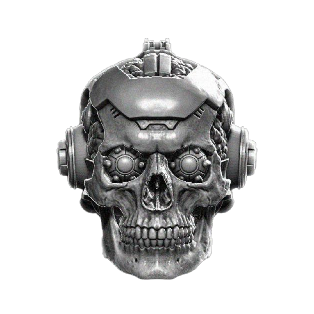 Cyber Brainy Skull