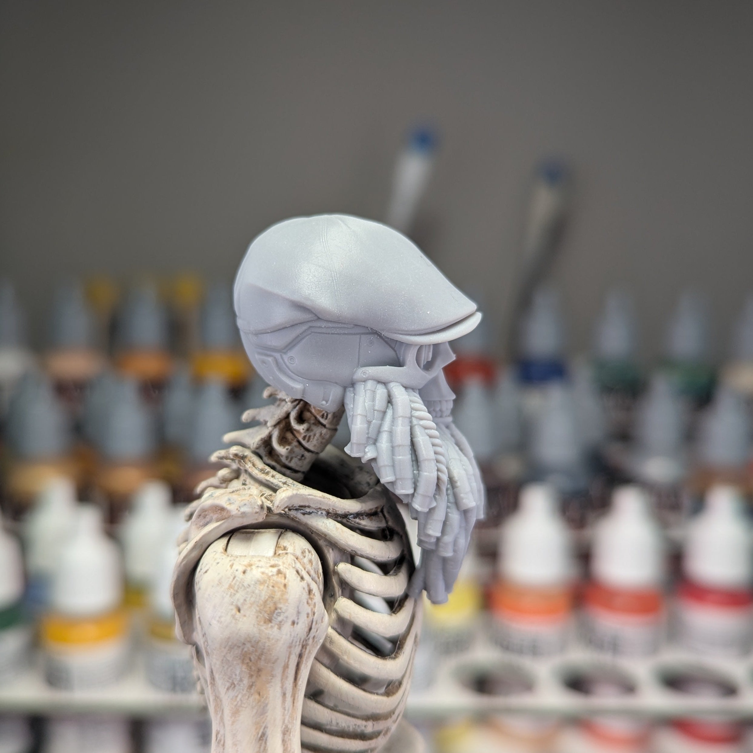 Robo Android Skull w/Hat