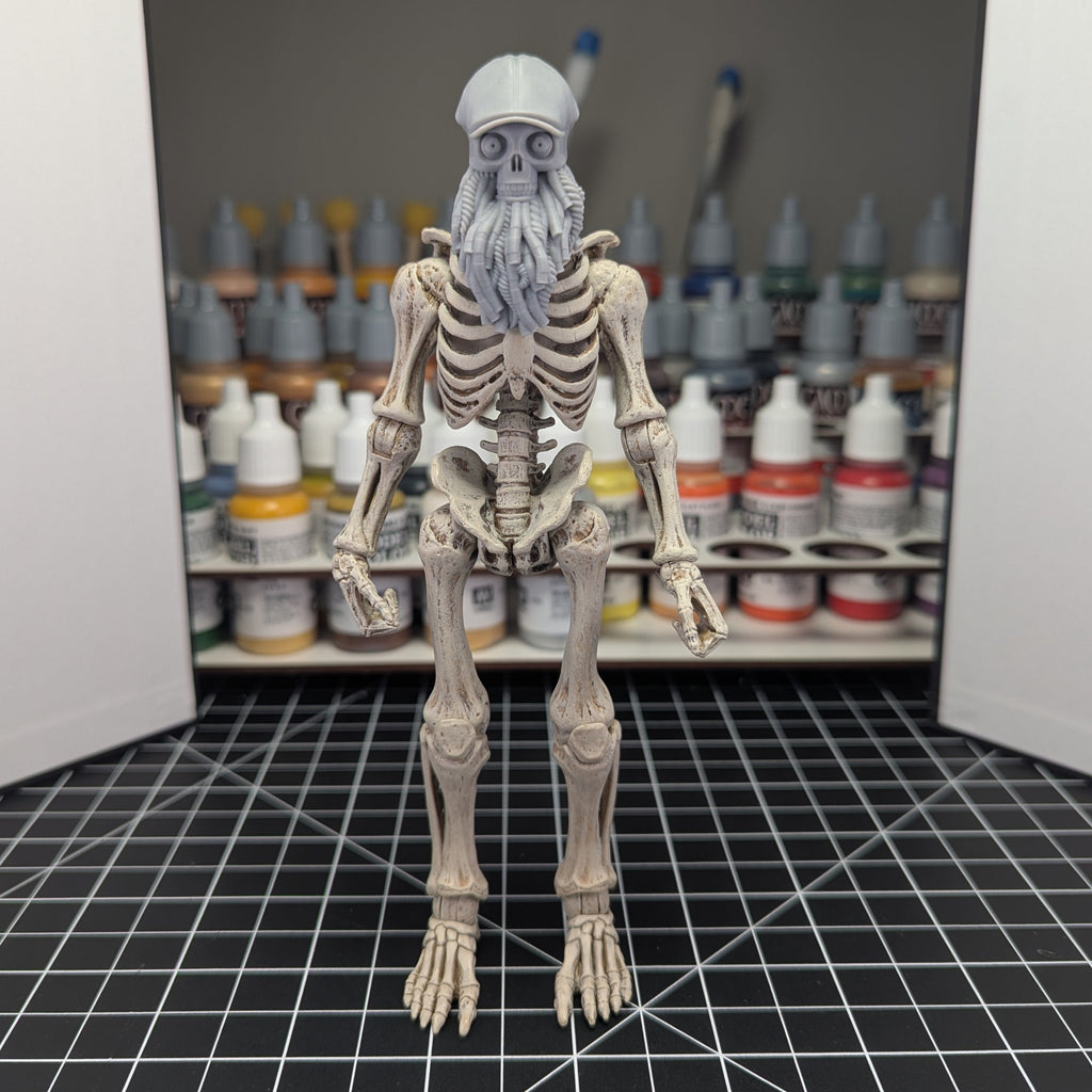 Robo Android Skull w/Hat