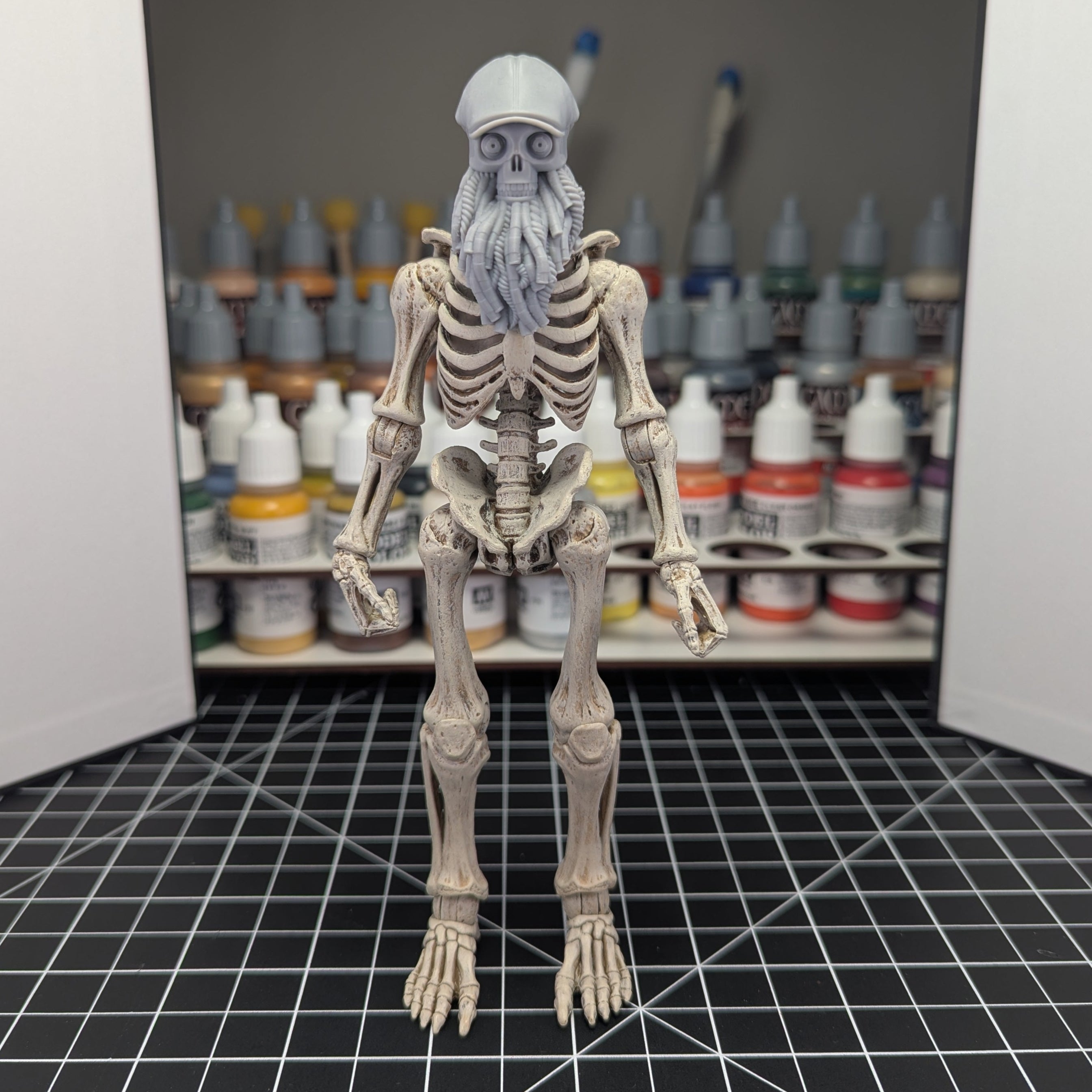 Robo Android Skull w/Hat