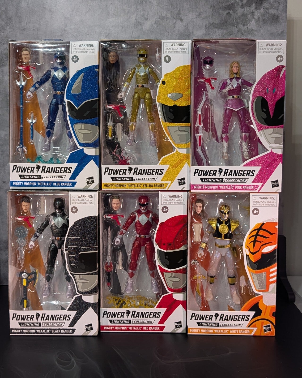 Hasbro Power Rangers Lightning Collection Mighty Morphin Metallic Ranger Set 6