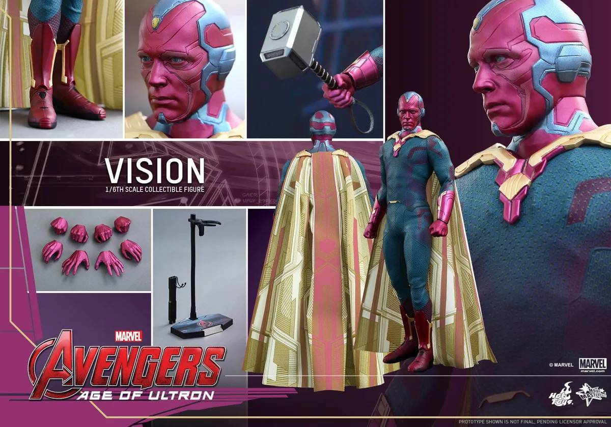 Hot Toys MMS296 Marvel Avengers AOU Vision