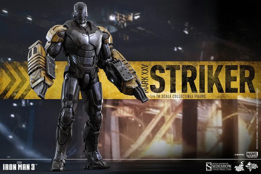Hot Toys MMS277 Marvel Iron Man 3 Iron Man Mark XXV Striker