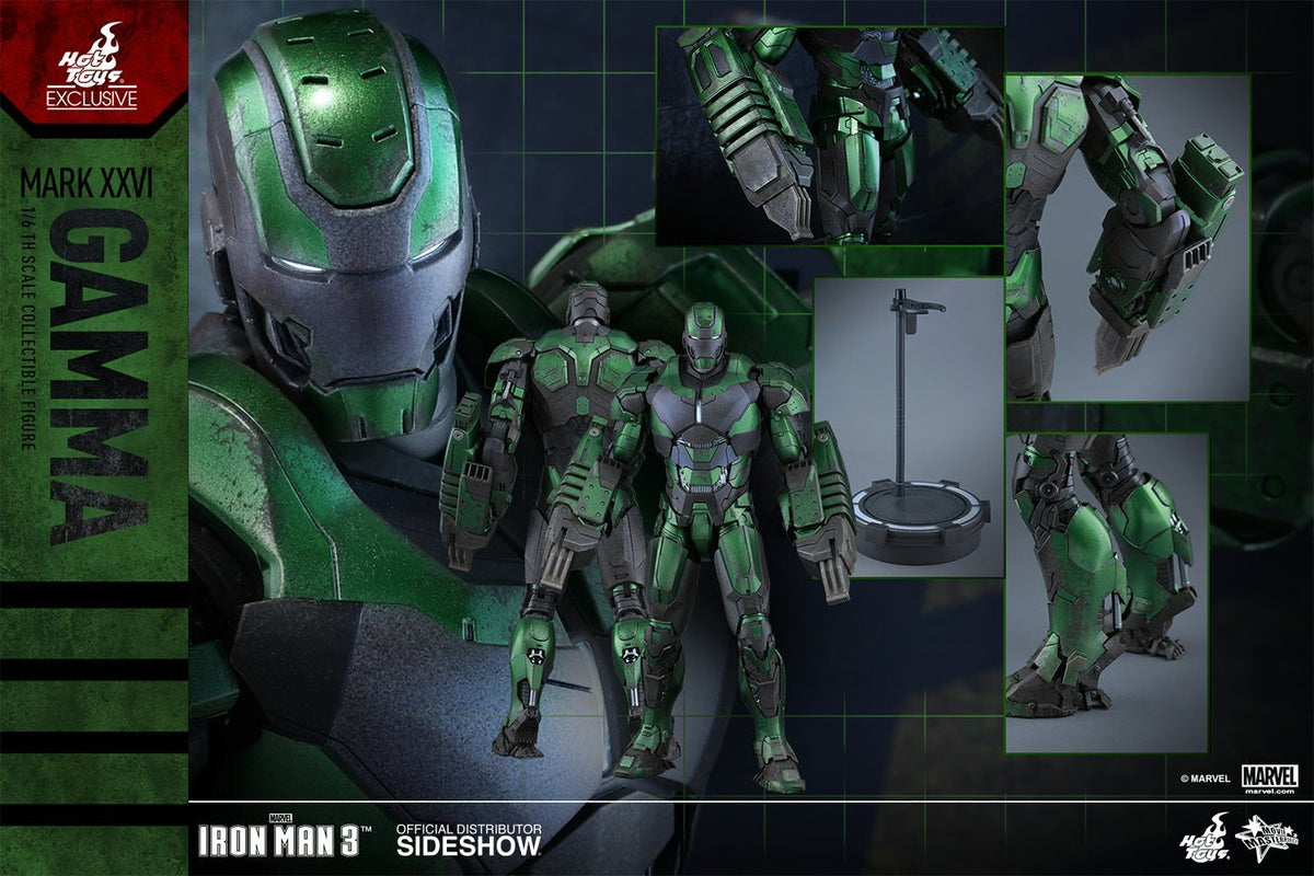 Hot Toys MMS332 Marvel Iron Man 3 Iron Man Mark XXVI - Gamma
