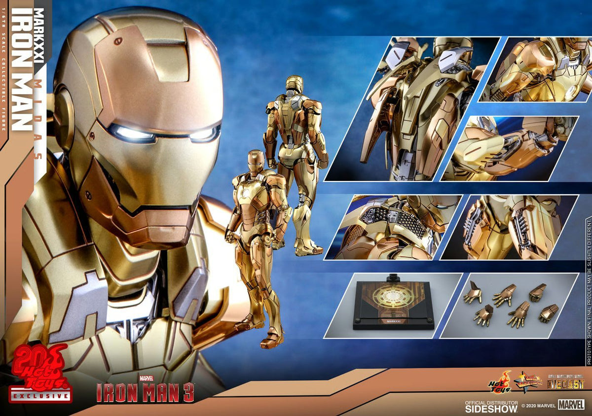 Hot Toys MMS208 Marvel Iron Man 3 - Iron Man Mark XXI Midas