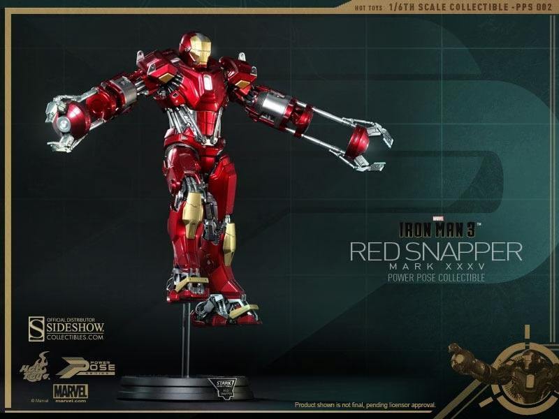 Hot Toys PPS002 Marvel Iron Man 3 Iron Man Mark XXXV Red Snapper