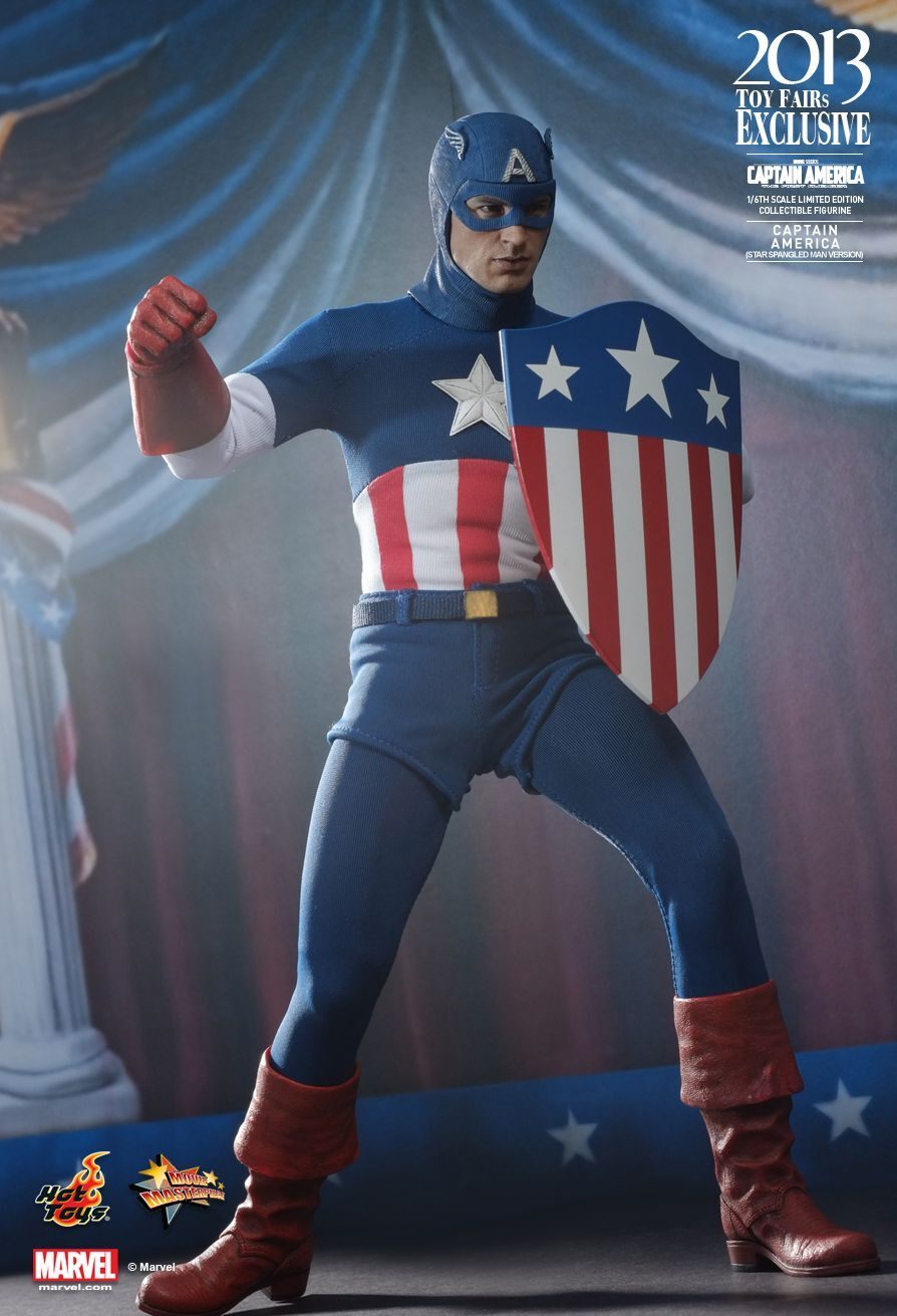 Hot Toys MMS205 Captain America The First Avenger Star Spangled Man Version