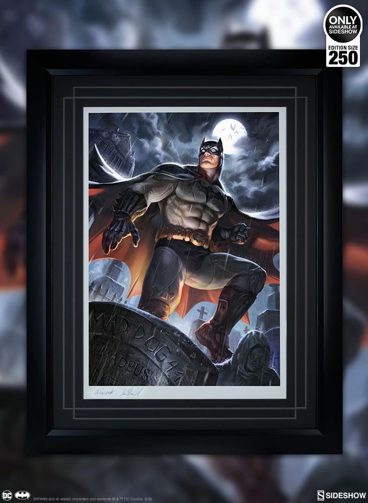 Batman Premium Art Print By Sideshow Collectibles Exclusive 67/250