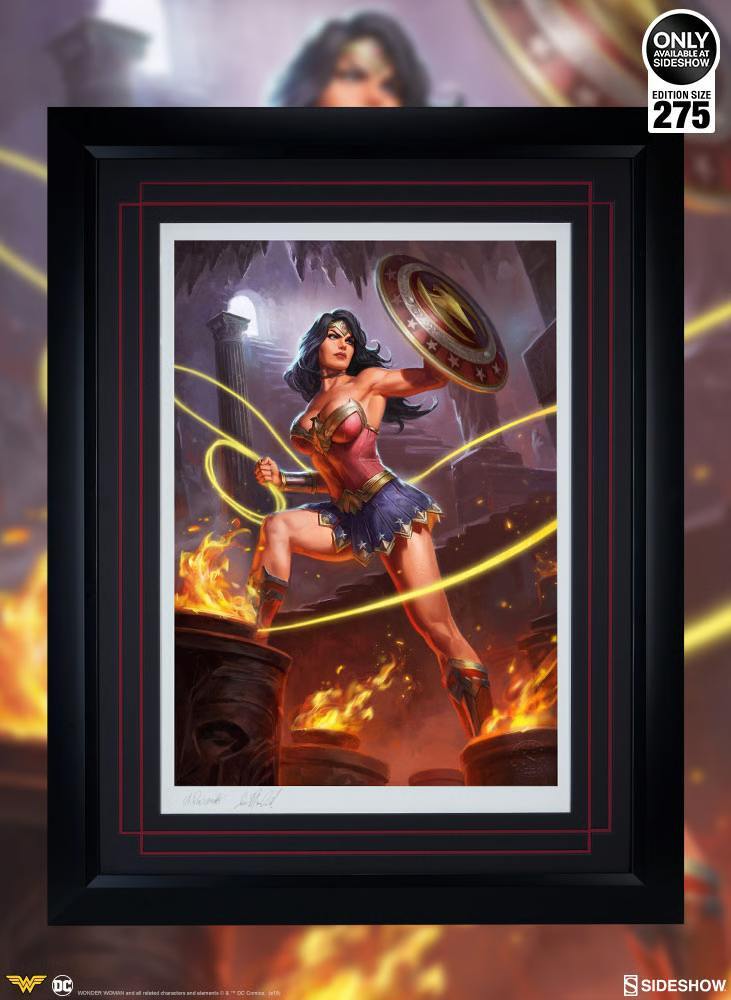 Wonder Woman Premium Art Print By Sideshow Collectibles Exclusive 30/275