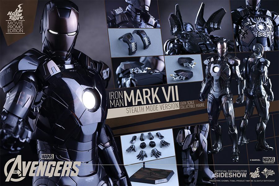 Hot Toys MMS282 Marvel Avengers Iron Man Mark VII Stealth Mode Version