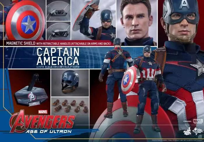Hot Toys MMS281 Marvel Avengers AOU Captain Amercia