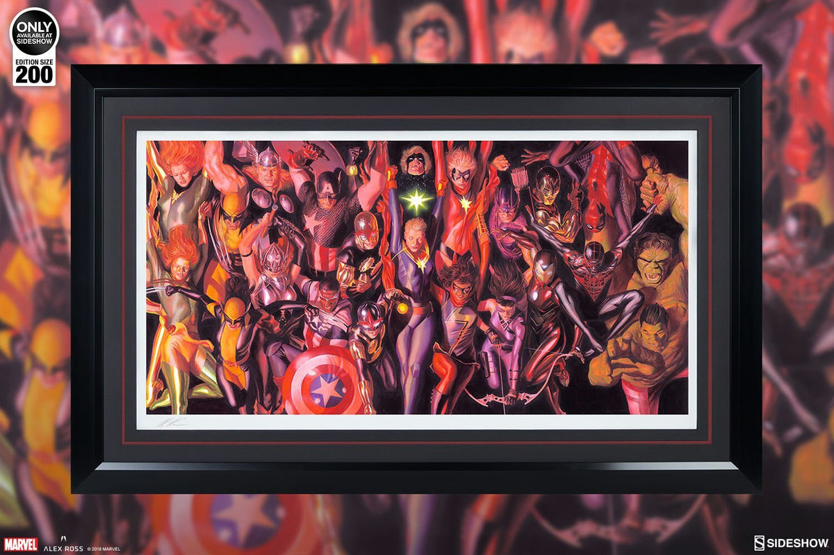Marvel Generations Premium Art Print By Sideshow Collectibles Exclusive 21/200
