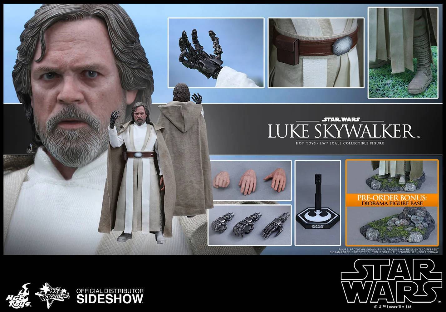 Hot Toys MMS390 Star Wars The Last Jedi Luke Skywalker