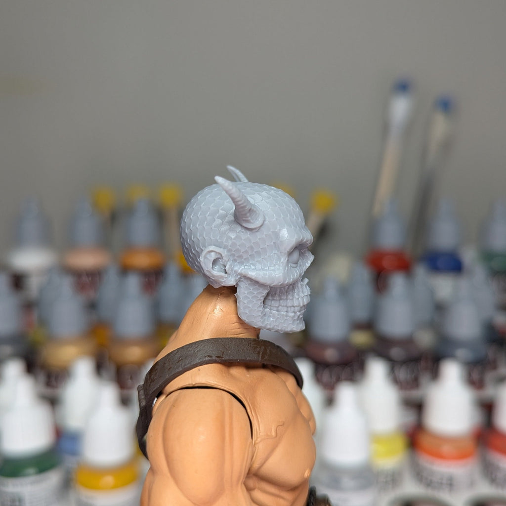 Scalloped Horned Skull