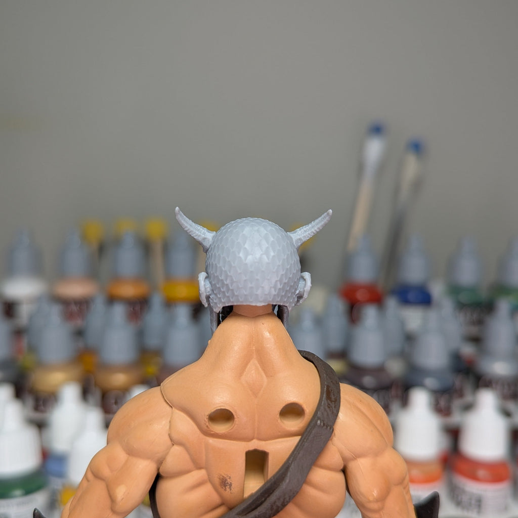 Scalloped Horned Skull