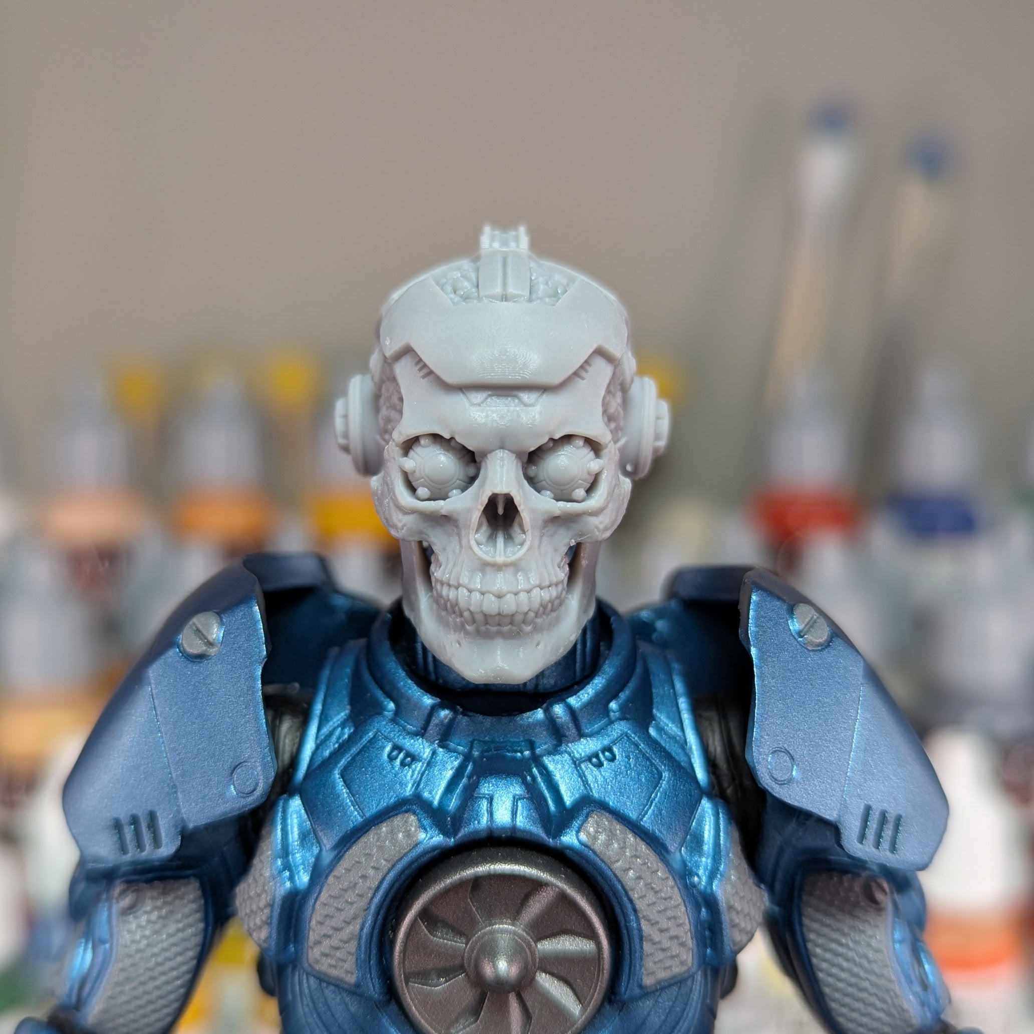Cyber Brainy Skull