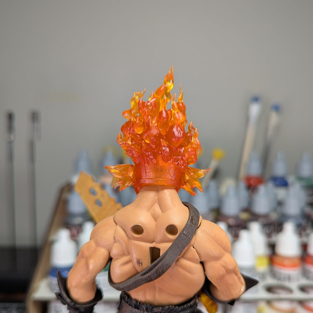 Clown on Fire w/ Matchete