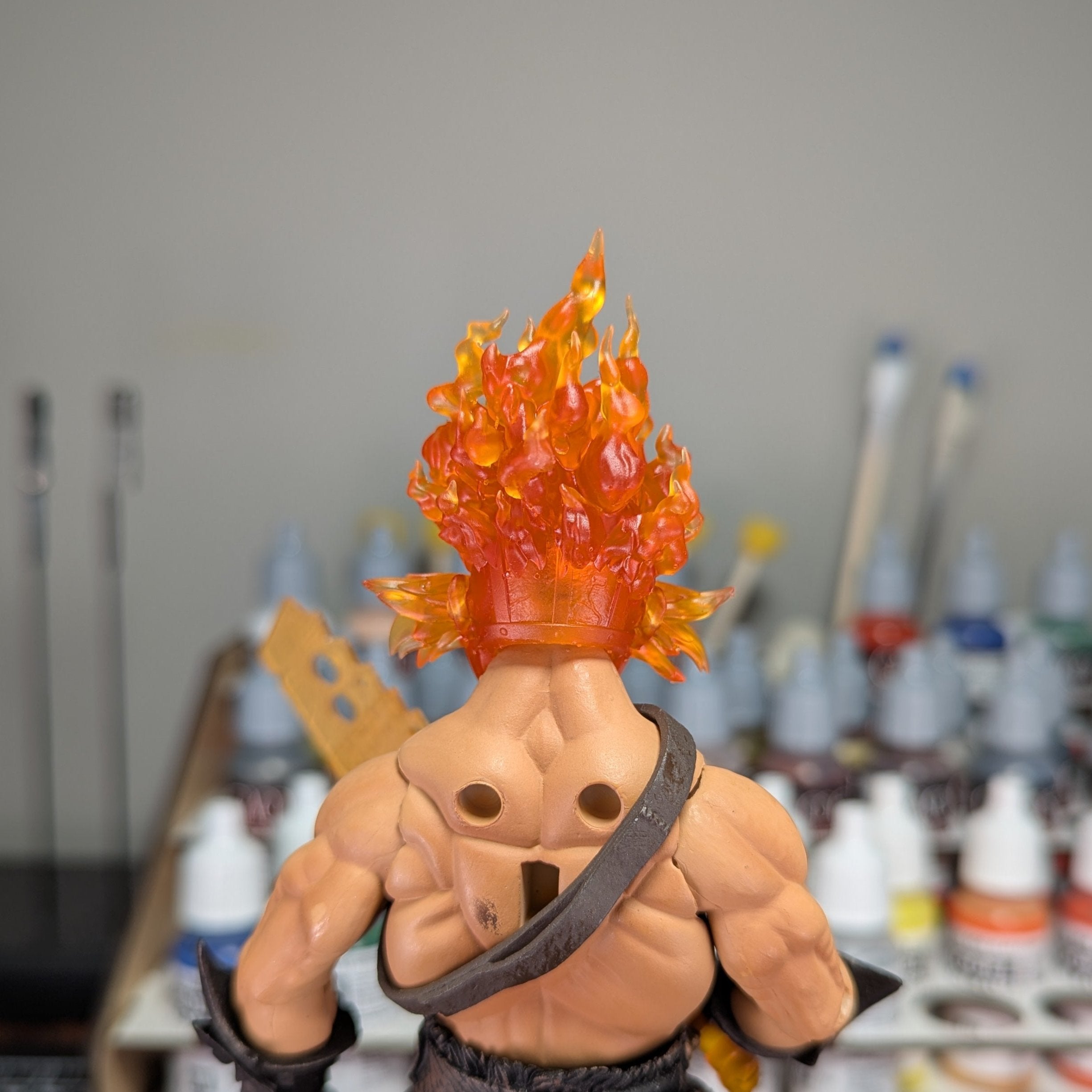 Clown on Fire w/ Matchete