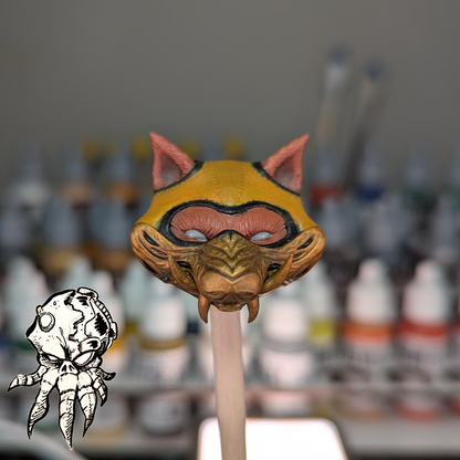 Half-mask Shadow Ninja Kitsune (Painted)