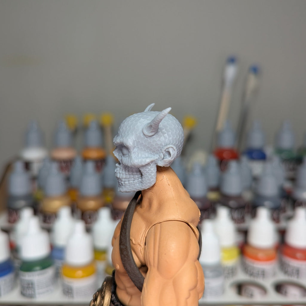 Scalloped Horned Skull