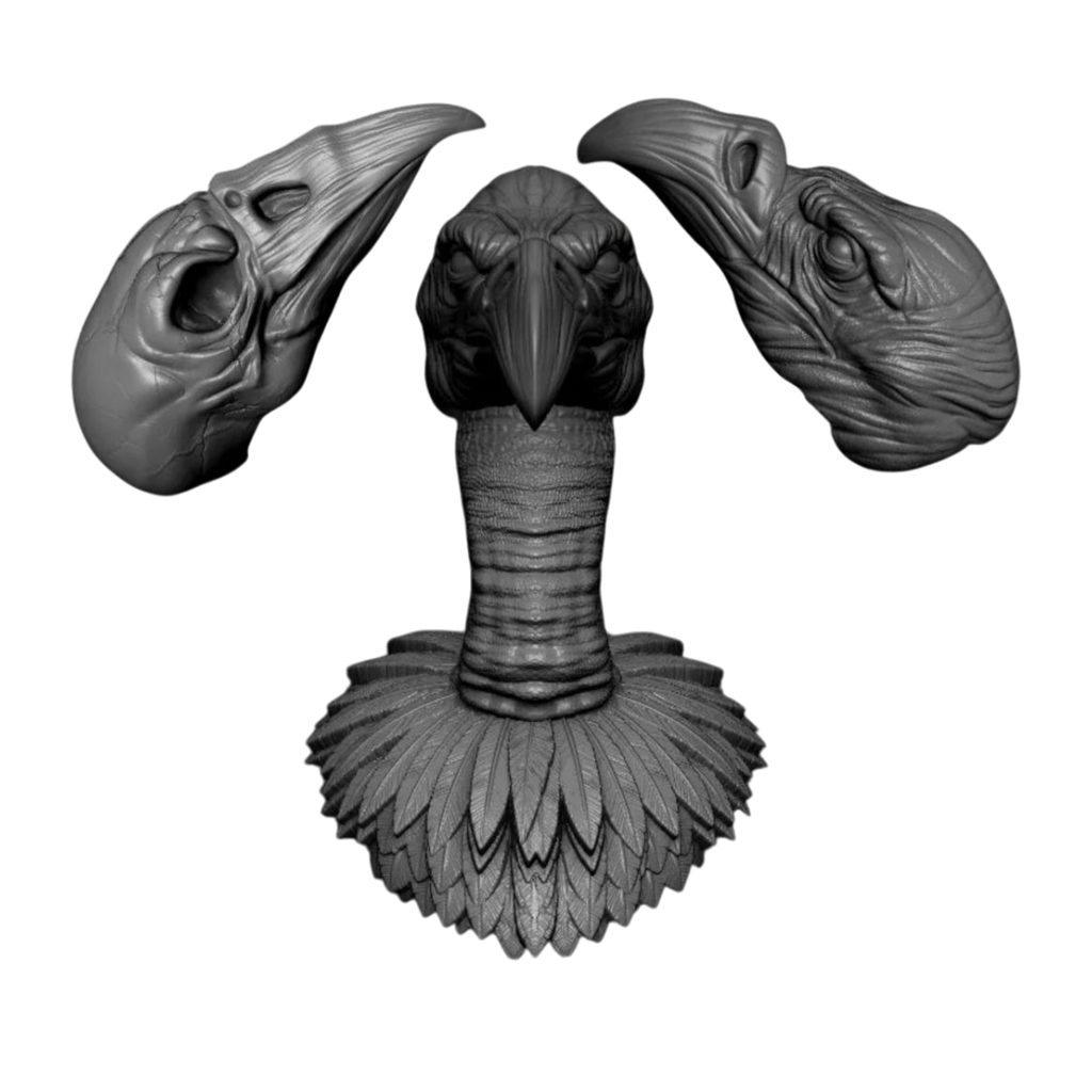 Vulture (Neck & 2 Heads)