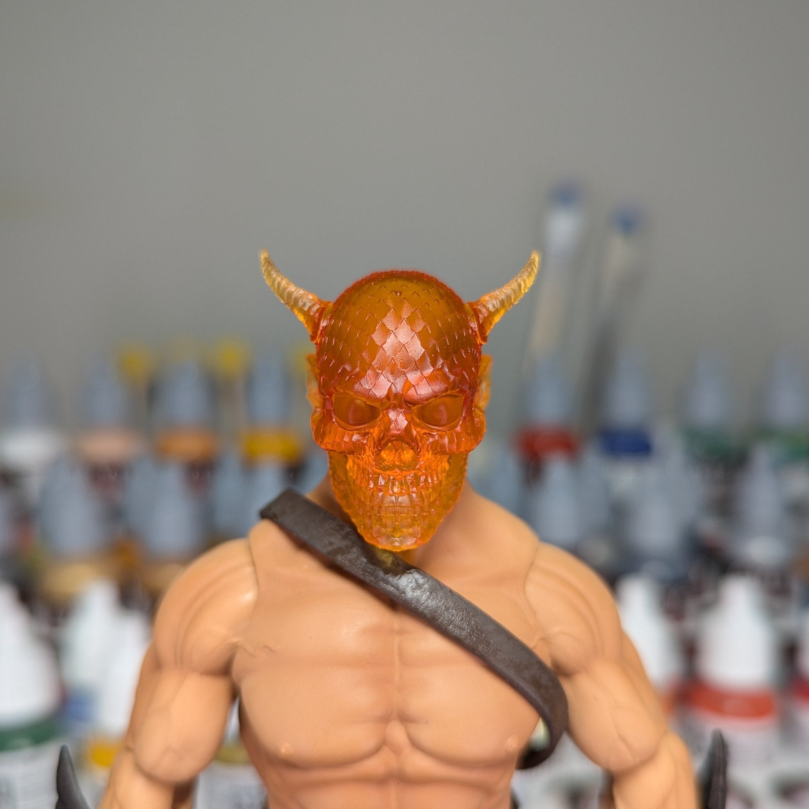 Scalloped Horned Skull